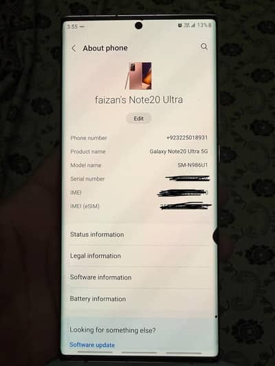 Samsung Mobile Note 20 Ultra