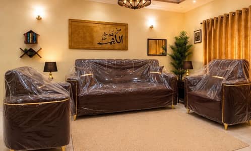 5 Seater Sofa | Brown Velvet | Price is final