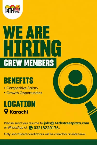 Hiring Server, cashier