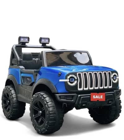 Blue jeep car self drive + remote control