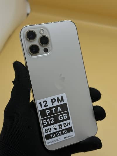 Apple iPhone 12 Pro Max 512 GB PTA APPROVED 89% Battery Health