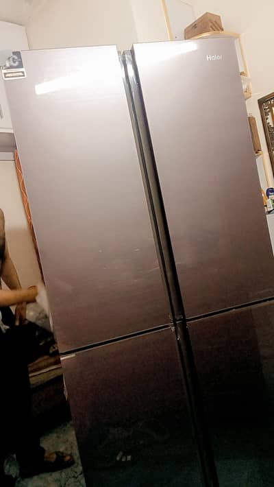 Haier refrigerator fridge iot glass door 4 door new just 10 day use