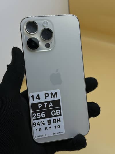 Apple iPhone 14 Pro Max  GOLD 256 GB PTA APPROVED 94% Battery Health