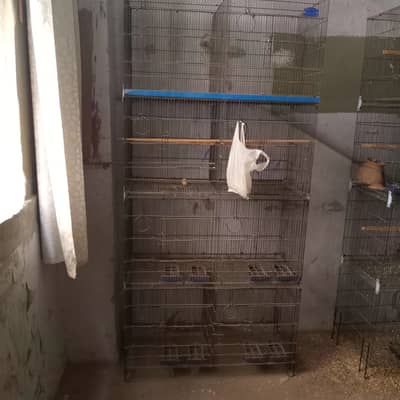 Four Portion Iron Cage For Sale - 2 Cages Available - No Rust