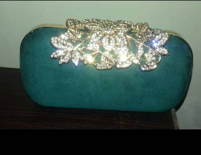 Brand new emerald clutch