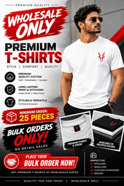 PREMIUM T-SHIRTS — WHOLESALE ONLY