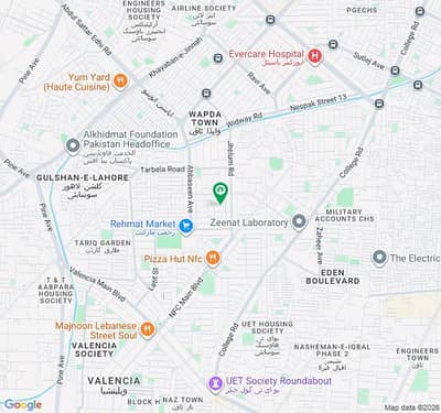 1 Kanal Plot on 80 Ft Road, Close to Rehmat Market in WAPDA Town Phase-1, Lahore