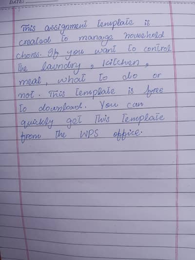 Assignment writing.