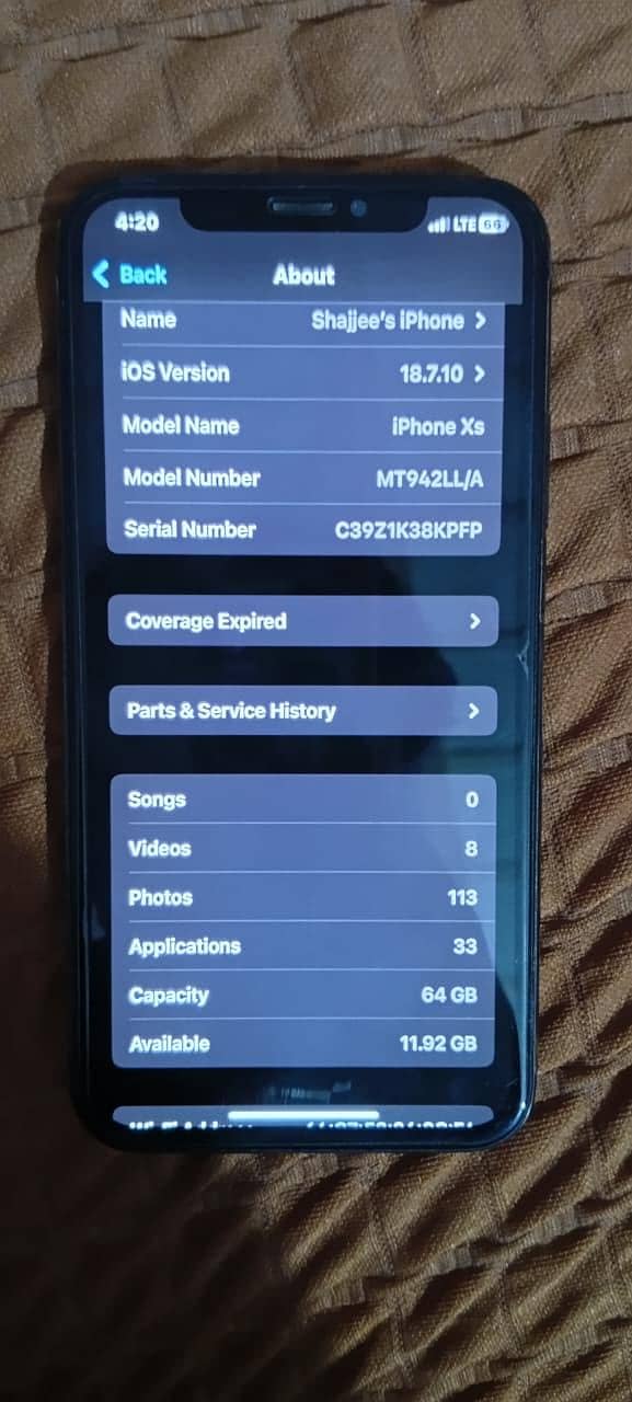 Apple iPhone XS 3