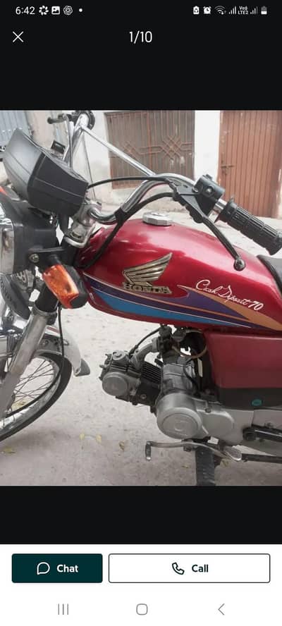Honda cd 70 in orignal condition soundless and maintained.
