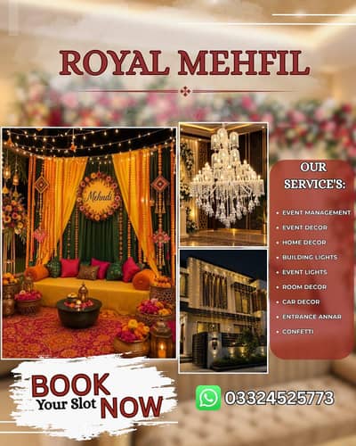 Event planner/Building lights/floral arrangements/ room decor