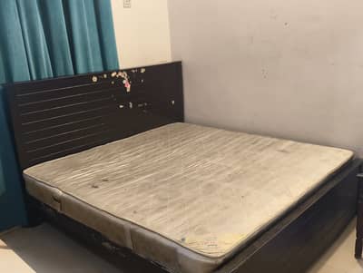Double Bed with Spring Mattress Diamond Foam