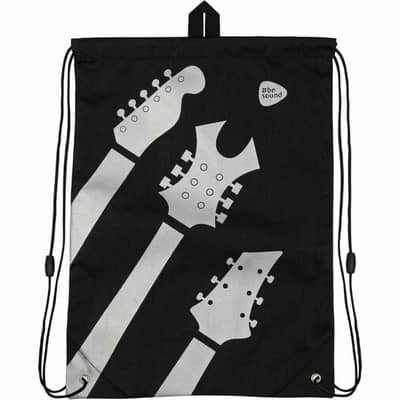 Drawstring Gym Shoe Bag - Waterproof - Black
