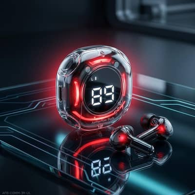 free delivery Premium Black Digital Battery Earbuds for Daily Use