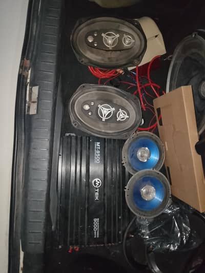 4 channel tek amplifier/ speakers