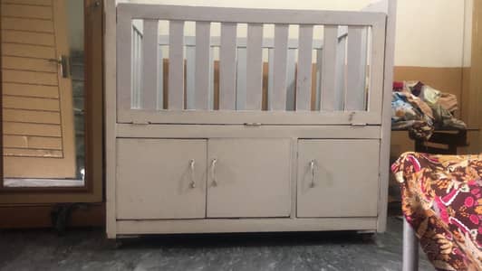 Kids bed with cabinets