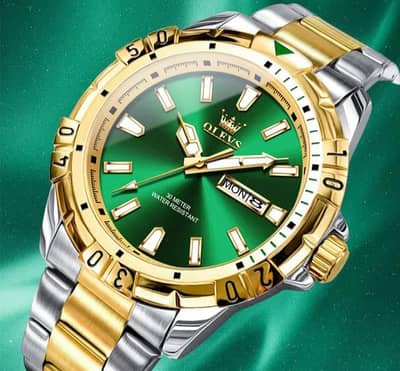 Luxury stainless steel waterproof with date with different colours