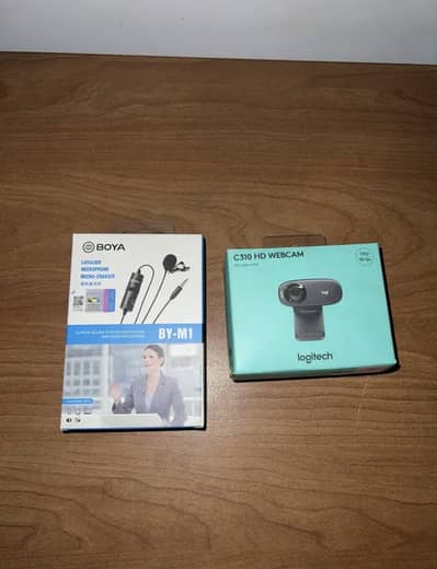 Logitech C310 HD Webcam + Boya BY-M1 Mic [ComboDeal] - Open box