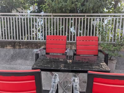 New plastic Chairs with Table