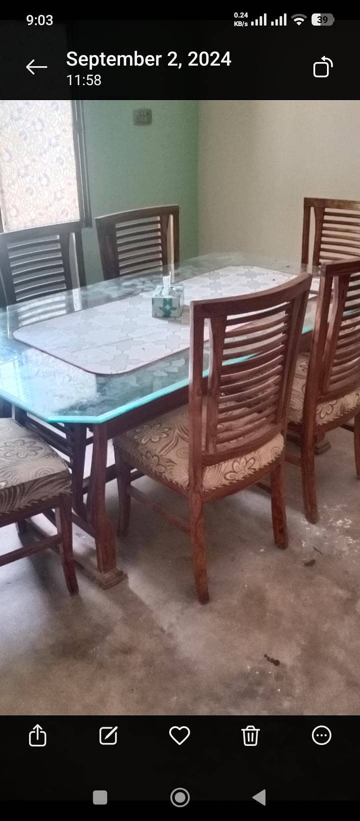 6 chairs dining table 3