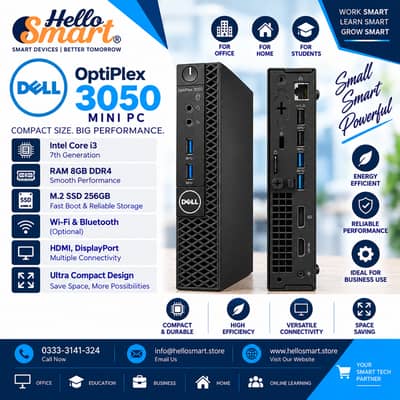 Lenovo I3 8 Gen, Dell I5 7 Gen, HP I7 6 Gen, HP Ryzen 3, Mini PC Tiny
