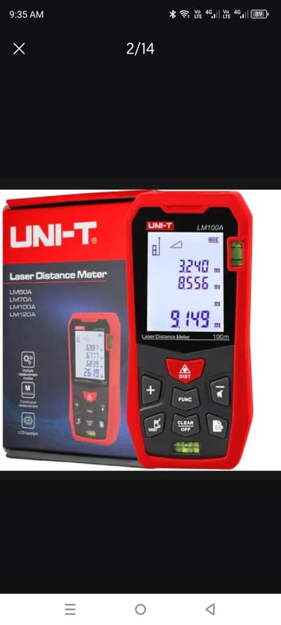 UNI-T  Laser Range 100M finder Laser hand tool Distance Meter