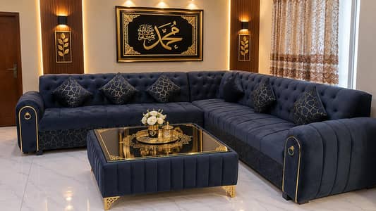 SOFA L SHAPE 7 SEATER BRAND NEW 10 YEAR MOLTY FOAM WARRENTY03281010987