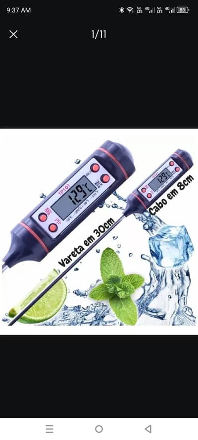 Digital Kitchen Heat Gauge Thermometer For Oven Baked Barbeque
