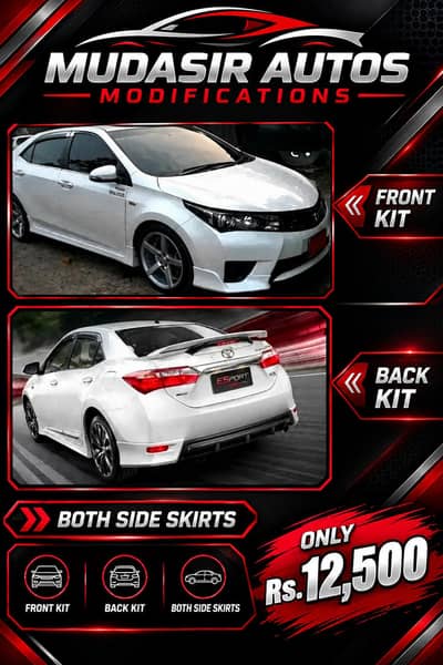 Corolla body kit ,bumper kit ,spoiler ,all cars kits available