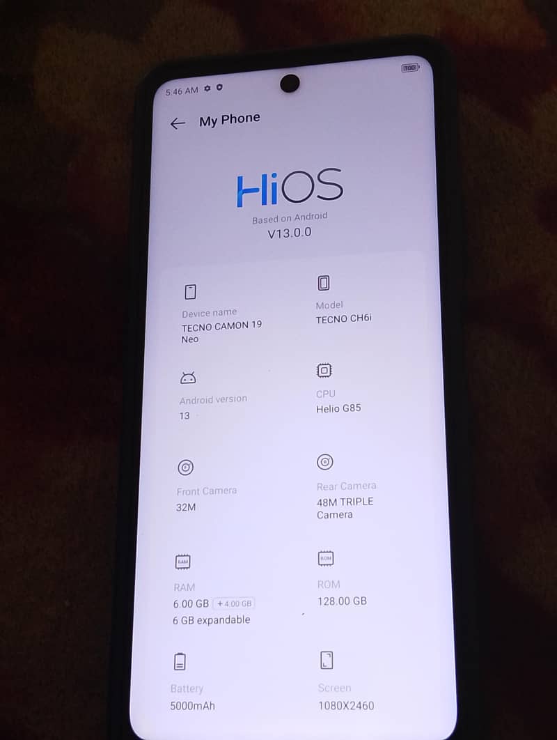 Tecno Camon 19 7