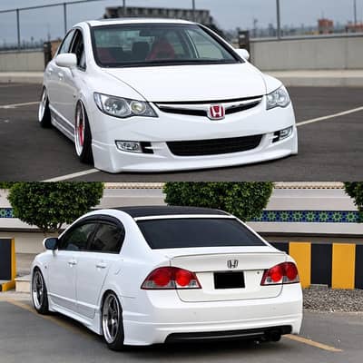 Honda Reborn body kit,TRD grill,mirror cover,spoiler