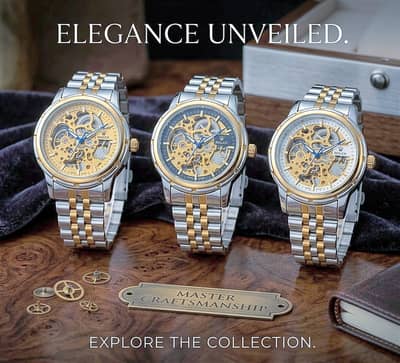 Men’s Skeleton Automatic Watch | Stainless Steel Chain | See-Through