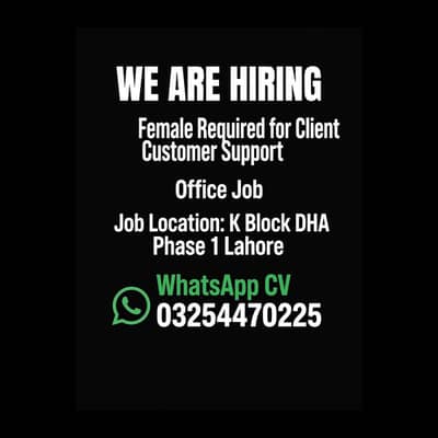 Female Required