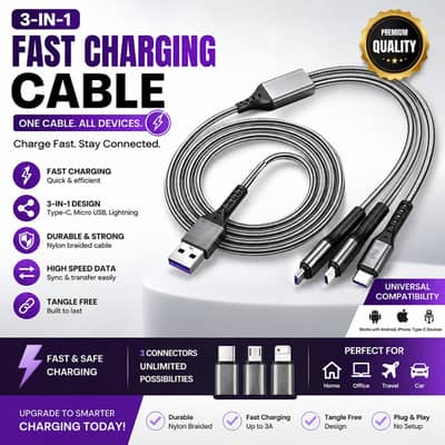 3 in 1 Charging Cable