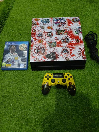 ps4 fat non jelbreake 500gb hardisk 1 Fifi CD with 1 controller