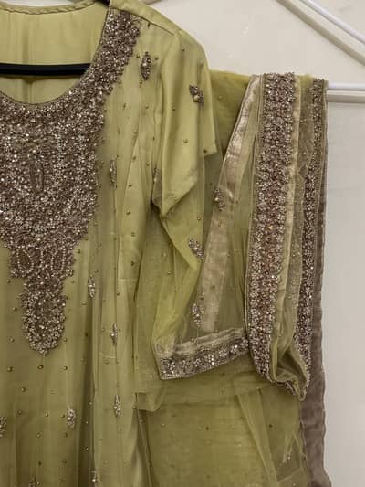 beautiful bridal dress for waleema