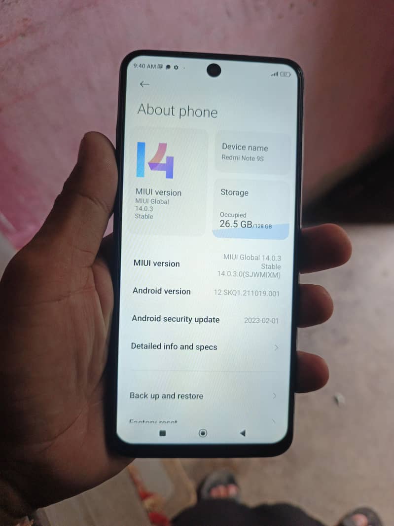 Redmi note 9s with box 4