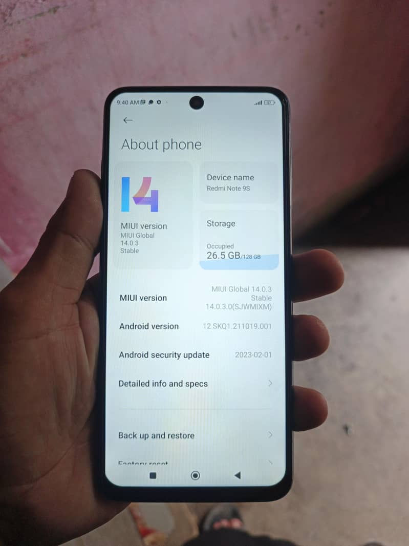 Redmi note 9s with box 5