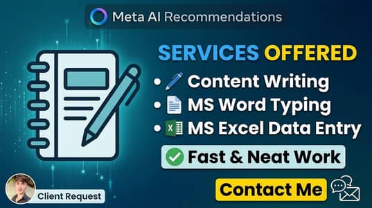 contact writing and MS world typing service