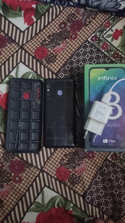 Infinix Hot 8 Pro 4GB 64 GB Complete Saman k sath o339oo34723