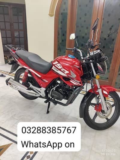 Honda CB 150F Red 2023 Model Excellent Condition Accessories Installed