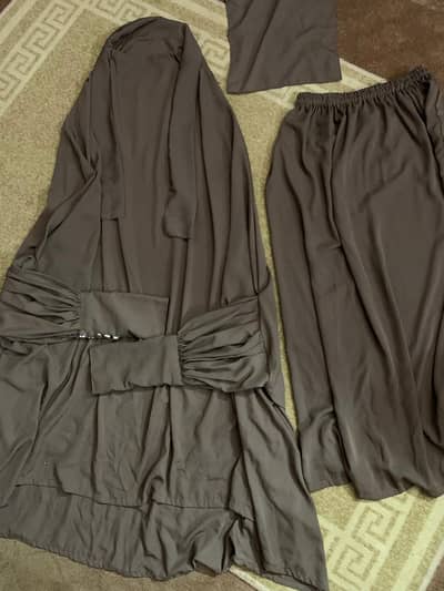 3 Piece Jilbab Abaya