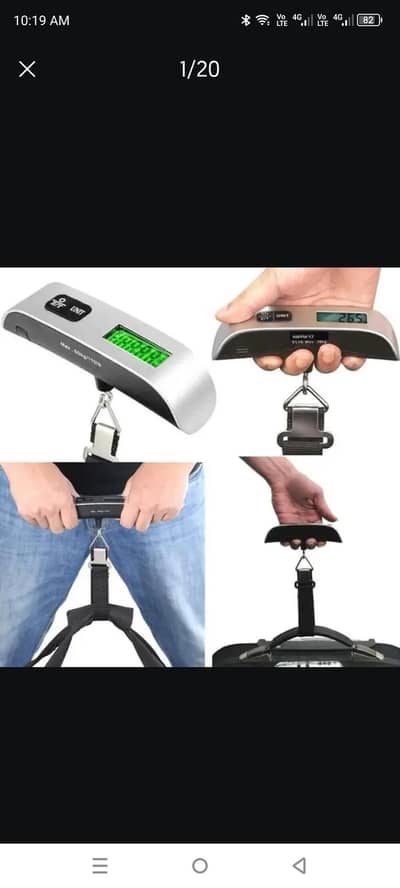 Luggage Scale 50kg/10g Digital sports  Electronic Travel Weighs