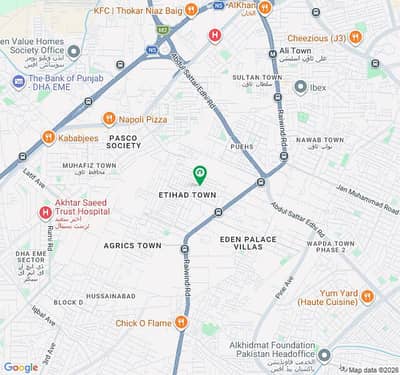 Prime 5 Marla Residential Plot for Sale in Block E, Etihad Town Phase 1