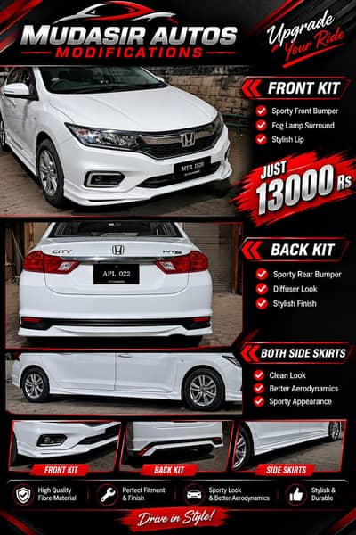 Honda Citybody kit ,spoiler,all cars kits available