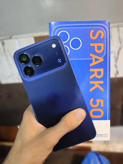 Tecno Spark 50 9 month warranty full box 10by10