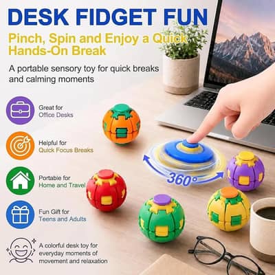 Pressing Fingertip / Spin fidget Ball / Fidget Spinner