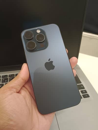 Apple iPhone 15 Pro Jv Blue titanium 128gb 93 BH 390 cycles original