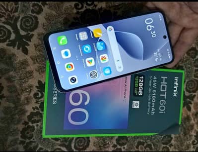 infinix hot 60i complete box 12 month warranty condition 10 by 10