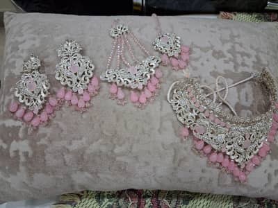 pink silver set